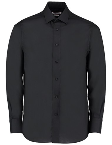 KUS-KK131-Mens Tailored Fit Business Poplin Shirt Long Sleeve